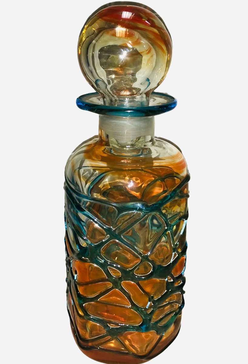 Now Sold !Vintage Mdina Maltese Glass Decanter